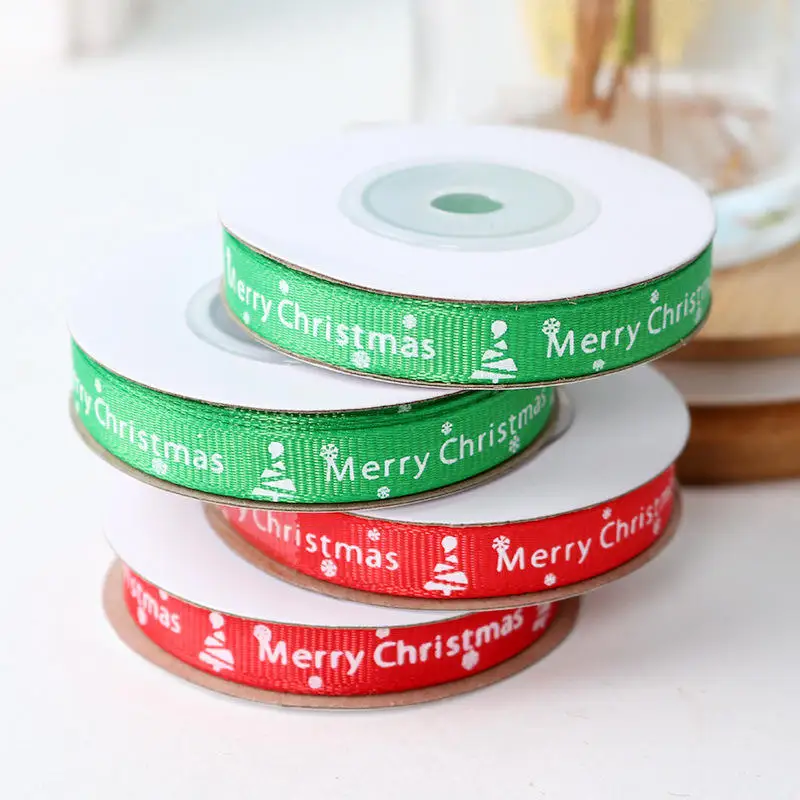 Wholesale Slit Edge Christmas Satin Ribbon In Roll Solid Color Cheap Satin Ribbon For Christmas Gift Wrap Flowers