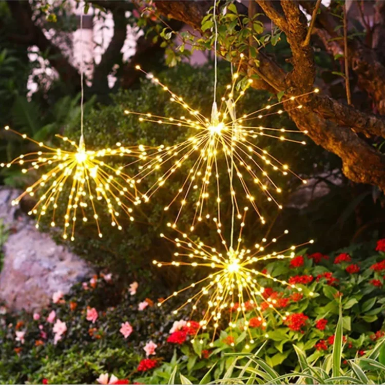 Outdoor Waterproof Dandelion String Lights Solar Copper