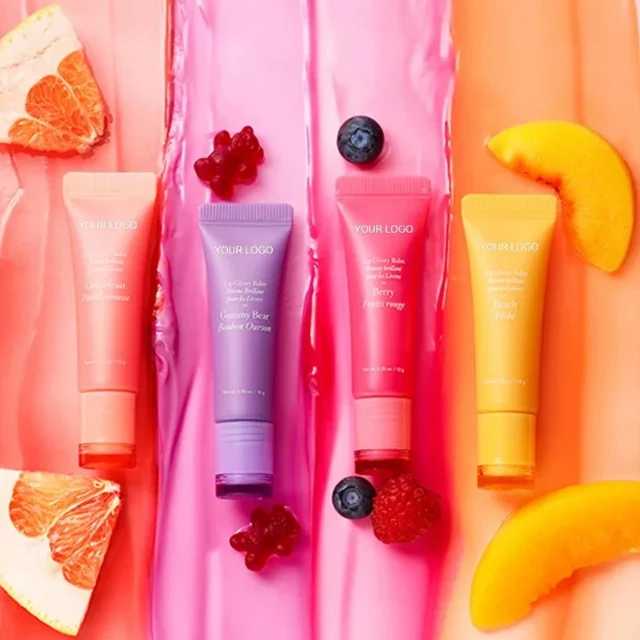 Private Label Organic Natural Lip Care Moisturizing Wholesale Strawberry Nourishing Vegan Lip Balm