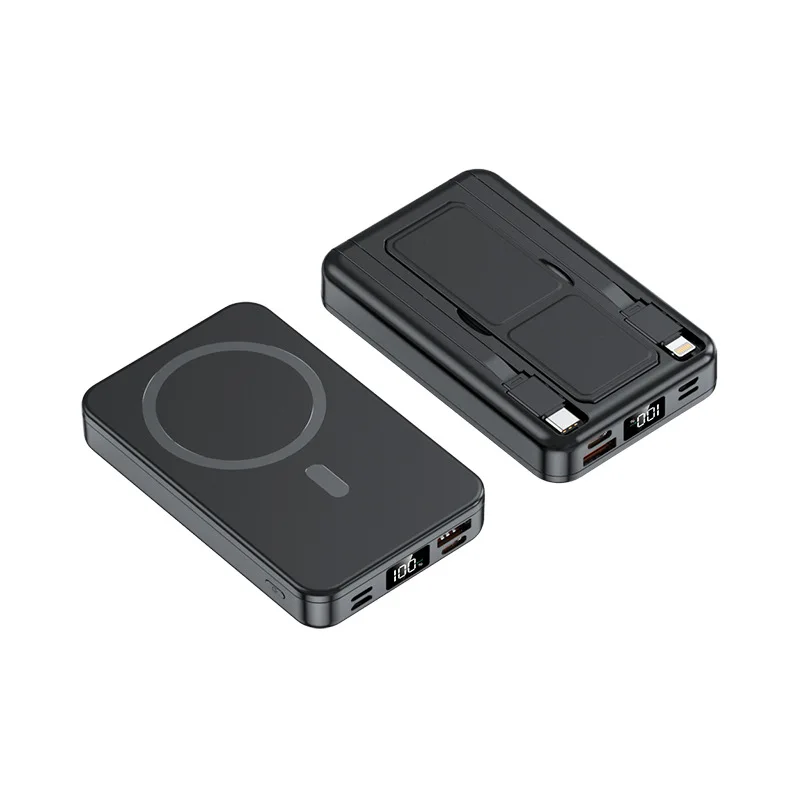 Foldable Portable Power Bank 10000mah Fast Charging 22.5w Pd Magnetic Power Bank Suitable For Iphone And Type-c