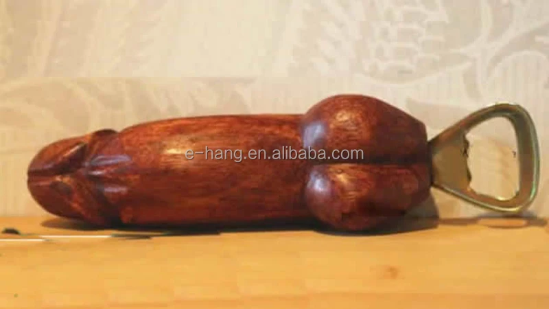 Customized Penis Wooden Beer Bottle Opener Funny wooden penis bottle opener