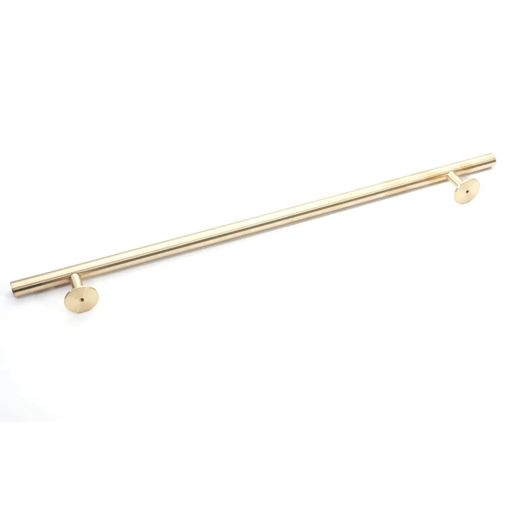 Brushed Gold Stainless Steel Hand Towel Horizontal Bar Wall Mounted Metal Bathroom Towel Rack Holder