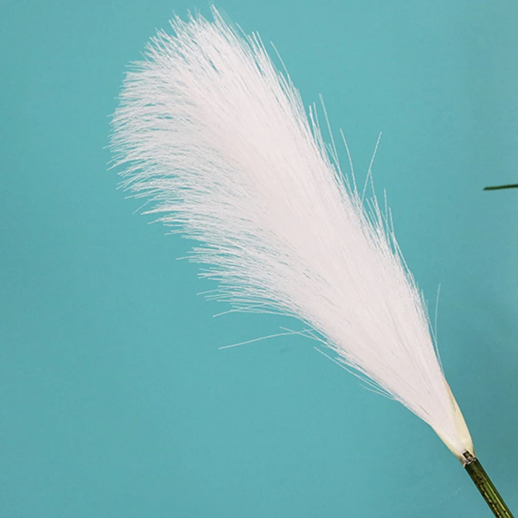 
White artificial Reed Flower Pampas Grass Phragmites DIY Craft Home Decoration Plastic Artificial Flowers 