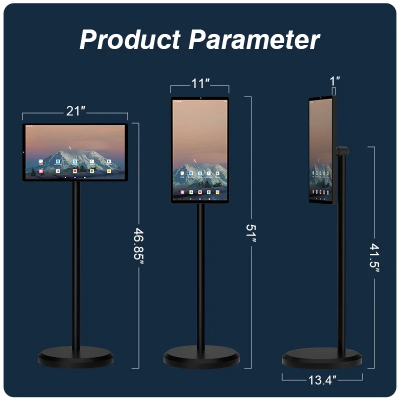 Low Price China Mobile Battery Tv Modern By Me Tv Monitor 1080P Screen Android 12 Os Smart Mobile Tv JC Screen