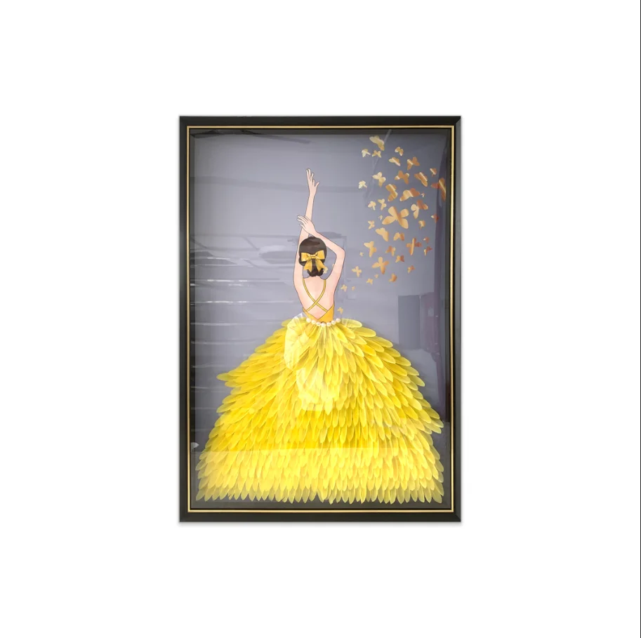 Figure portrait paintings and wall arts painting 3d art modern home decor