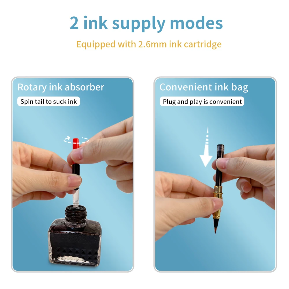 Новая стильная Высококачественная Китайская традиционная пишущая кисть для каллиграфии или подарочный логотип