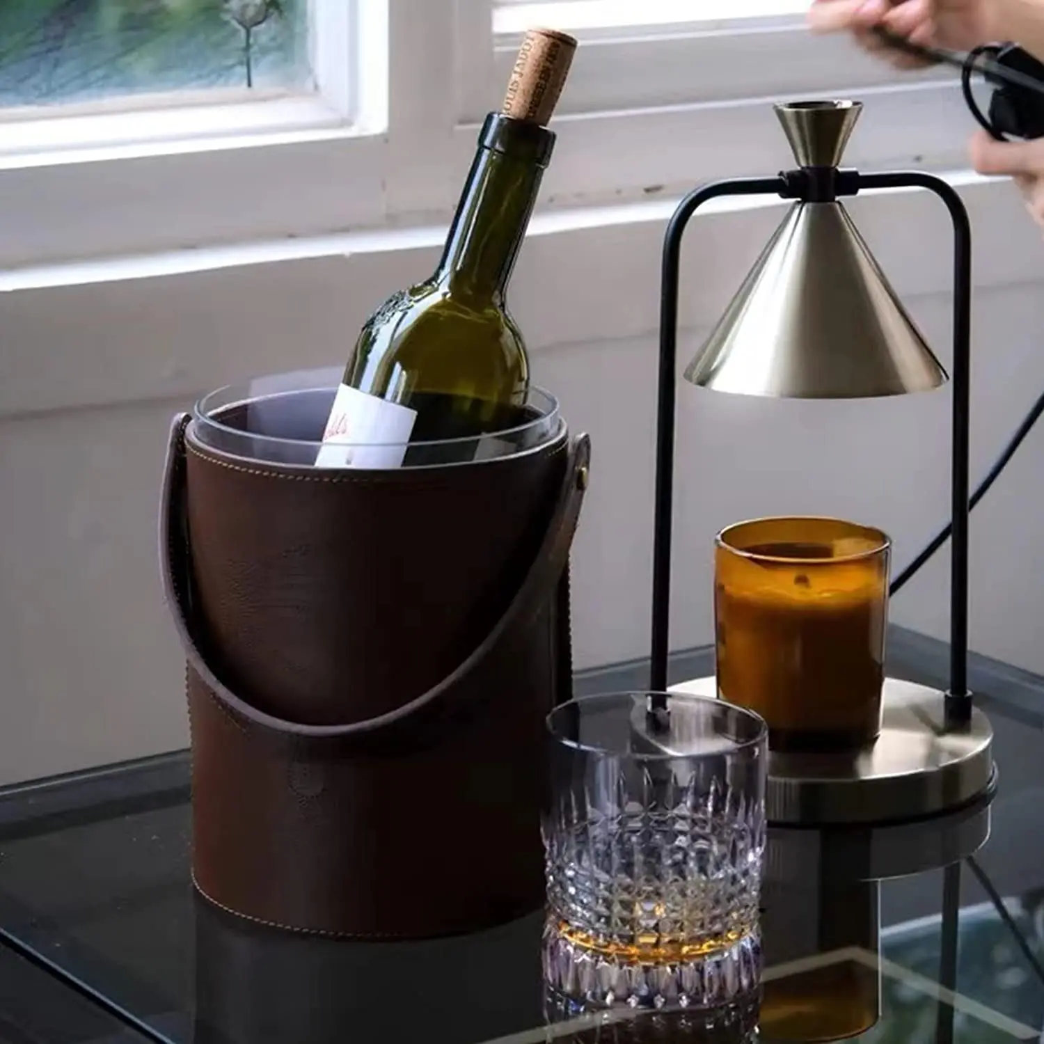 Electric Candle Warmers Electric Metal Lamp Wax Melts Candle Warmer Lamp with Timer