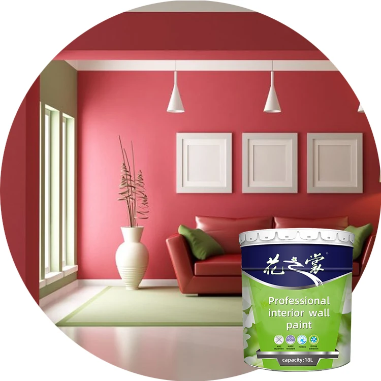 OEM ODM Colorful Interior Bedroom Wall Coating Net Smell Latex Emulsion Paint