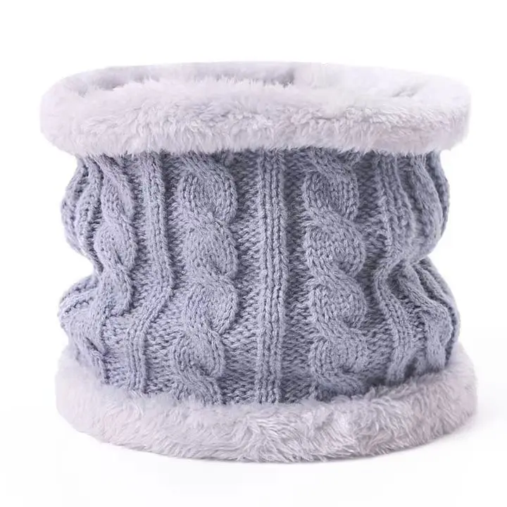 Super soft fleece neck warmer for kids winter thermal windproof infant multi colors fleece lined scarf neck gaiter for children