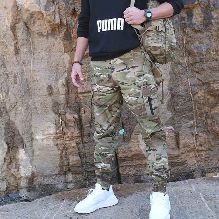 Camouflage Pant Military Men Side Pocket Camouflage Blank Cargo Pant Wholesale