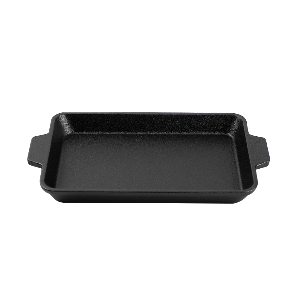 Home Kitchen Cooking Cast Iron DISH dish Pan With Handle