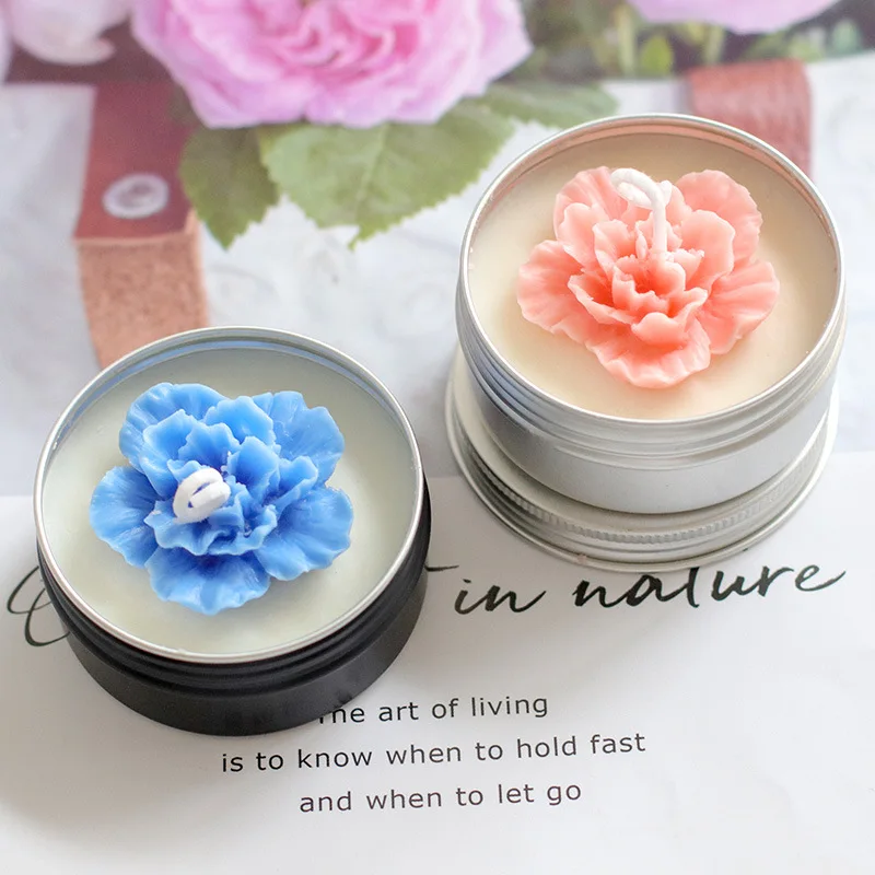 3D Flowers Making Gypsum Expanded Stone Mold Korean Azalea Scented Candle Flower Decoration Silicone Mold