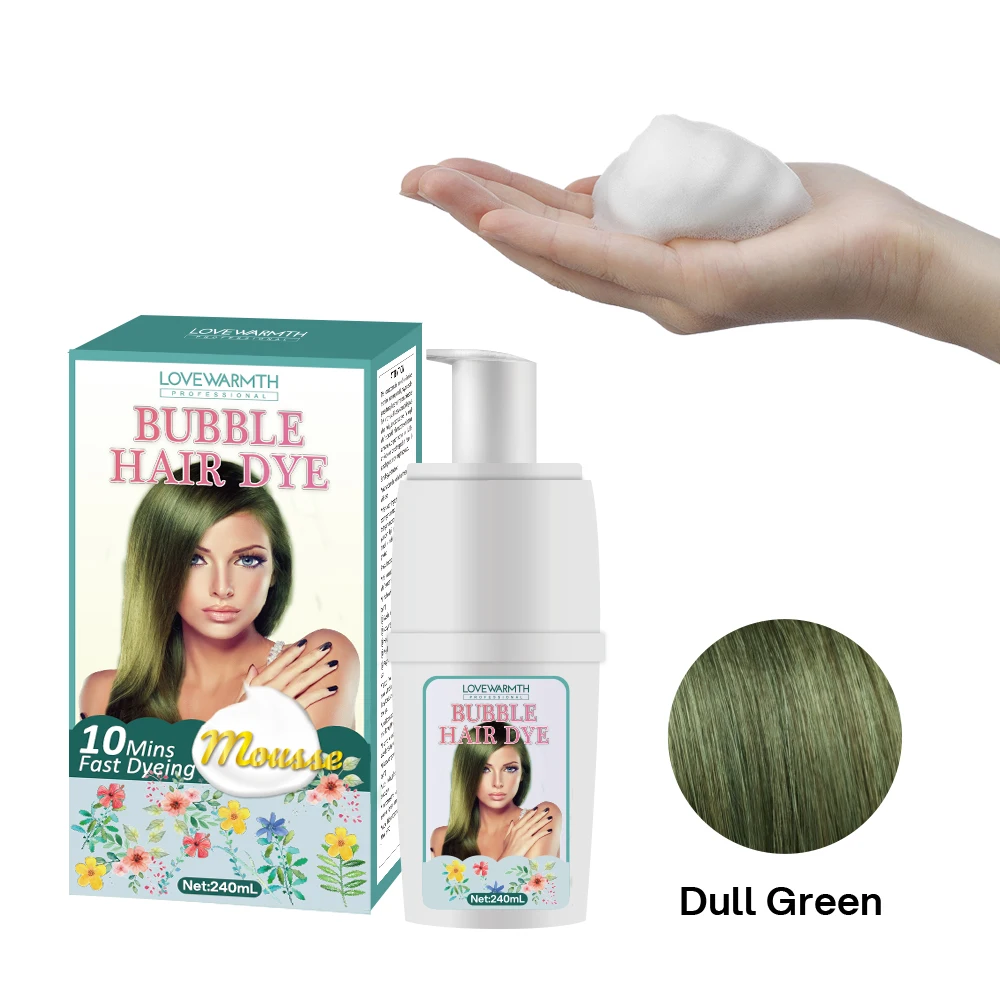 Easy Use New Arrival Bubble Black Hair Dye Botanical Bubble Hair Dye