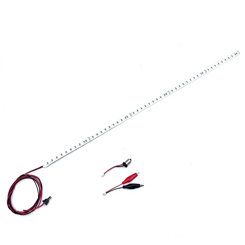 ADT customized UV Black anti flickering DC 6.3 volt 2835smd 50LEDs with t10 #47 clip connectors pinball led bonus strip lighting