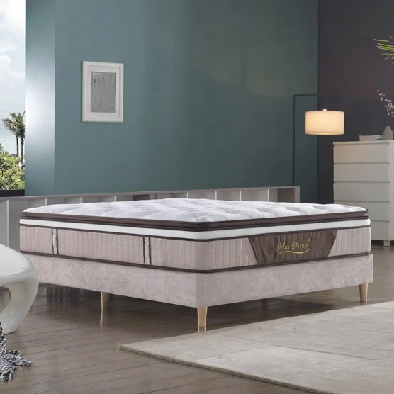 OEM 10 Inches Hybrid Orthopedic Pocket Spring Mattress King Double Size Rolled Up Fireproof Mattress Healthy Bed Matress