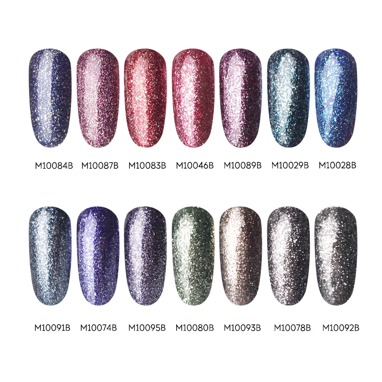 2018 new design long lasting ECO-friendly healthy Glitter Platinum gel nail polish with fashion color