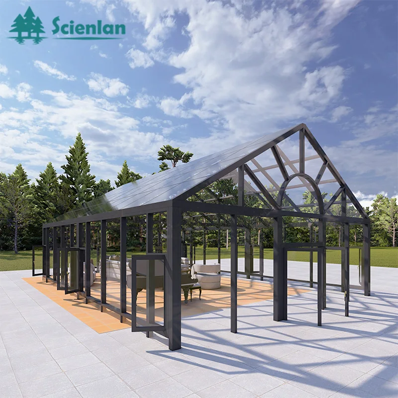 Factory Wholesale Aluminum Glass Sunrooms Conservatory customized Greenhouse sunrooms & glass houses
