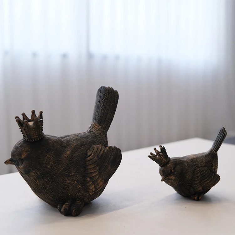 Figurine For Garden Decoration Modern Figurine custom resin Bird figurine
