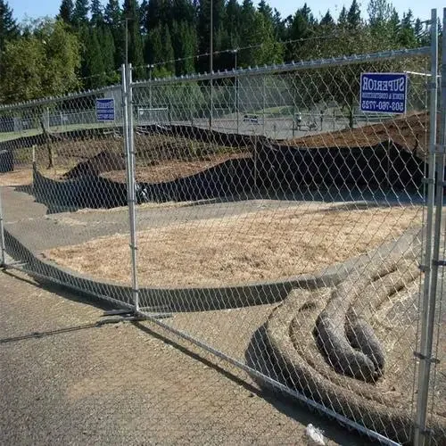 High Quality 6x12 Portable Construction Fence Iron Used galvanized Dog Chain Link Temporary Fence