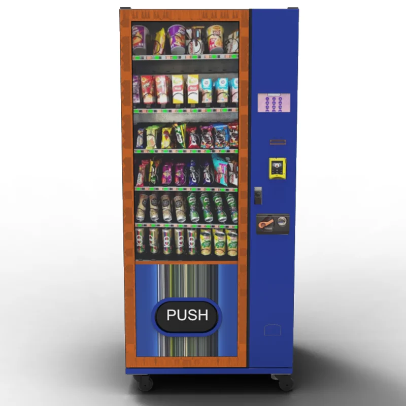 Export Europe Popular Automatic Combo Vending machine for snacks and drinks fresh food vending machine automatic