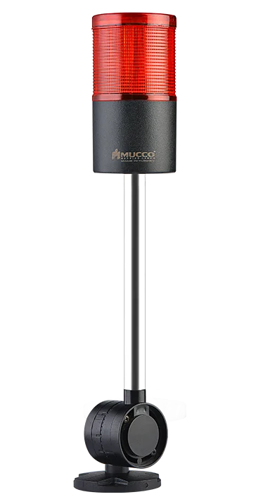 Лидер продаж, светодиодная сигнальная башня высокой освещенности 24 В/постоянный ток, красная устойчивая световая башня из поликарбоната с одним слоем