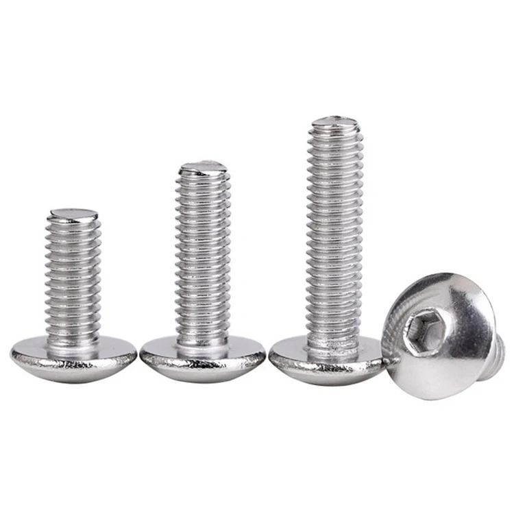 
304 Stainless Steel Large Flat Head Pan Head Round Bolt Allen Screw 