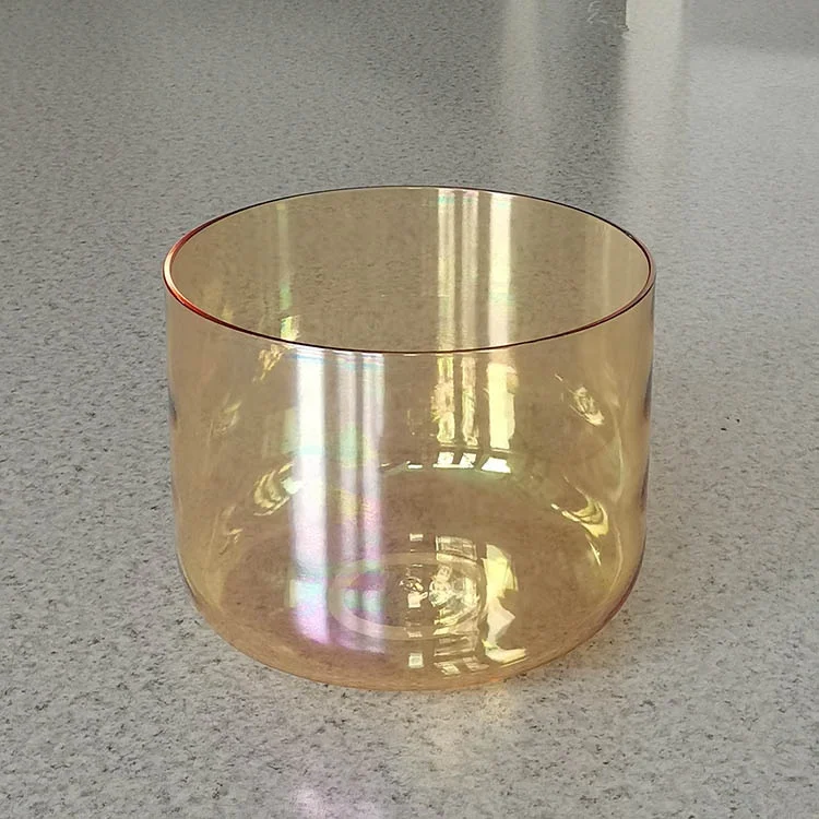 Clear Crystal Singing Bowl Alchemy Singing Bowl Gemstone Cosmic Quartz Bowl for Sound Healing