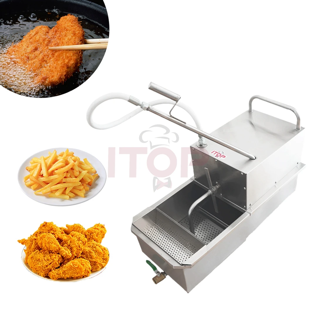 ITOP Professional Cooking Food Oil Filter Machine with Cart Commercial Restaurant Kitchen Cooking Oil Filter Machine
