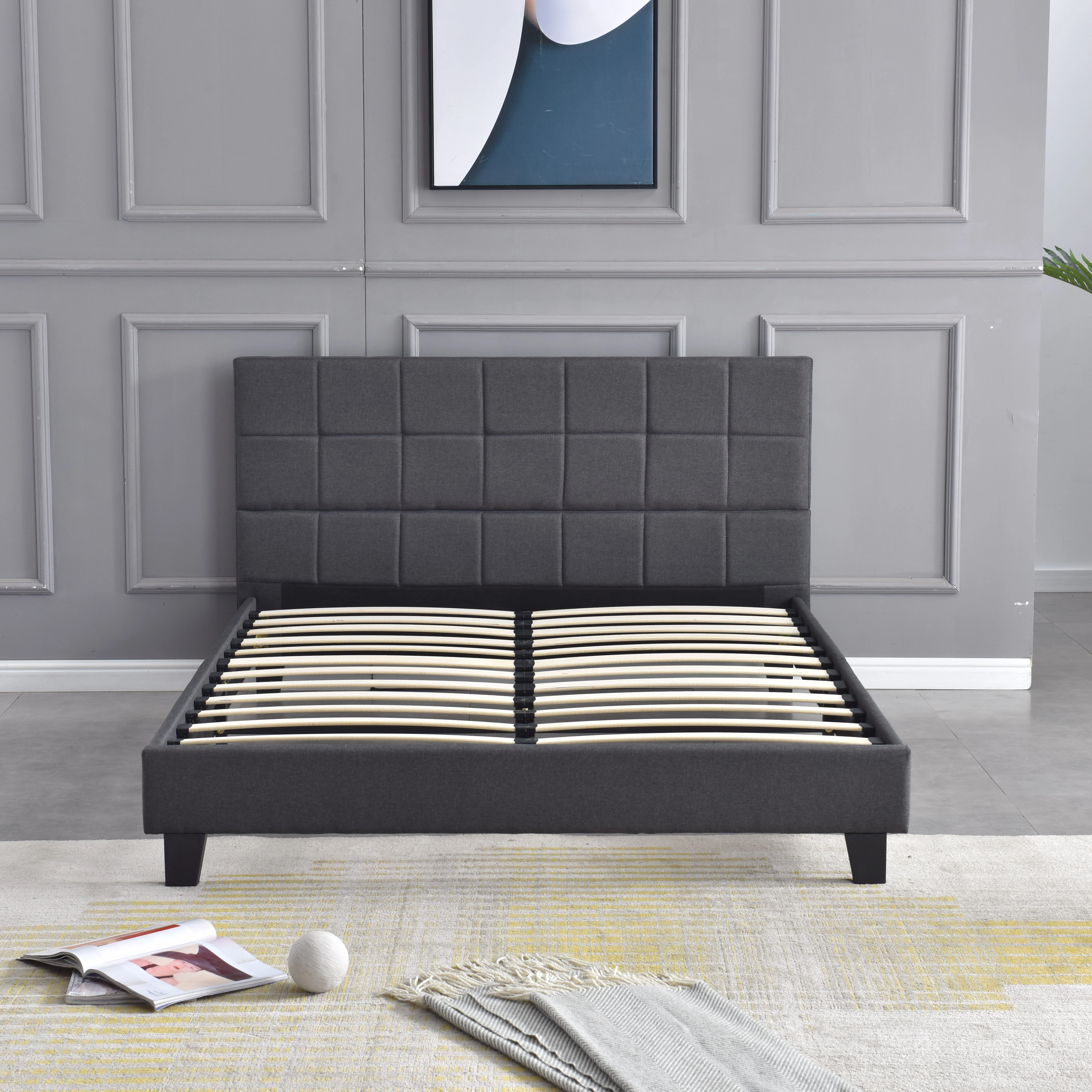 OEM пользовательские хранения деревянная рама для кровати диван ноги кровать каркас для мягкой кровати