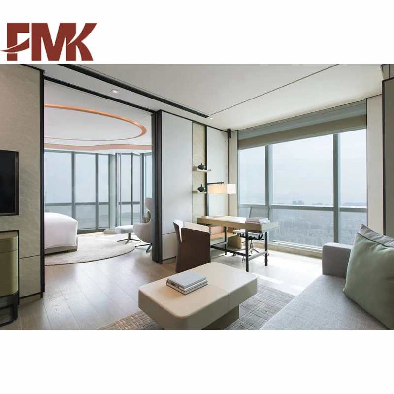 5 Star Hotel Bed Room Furniture With Bedroom Set For Marriott Project