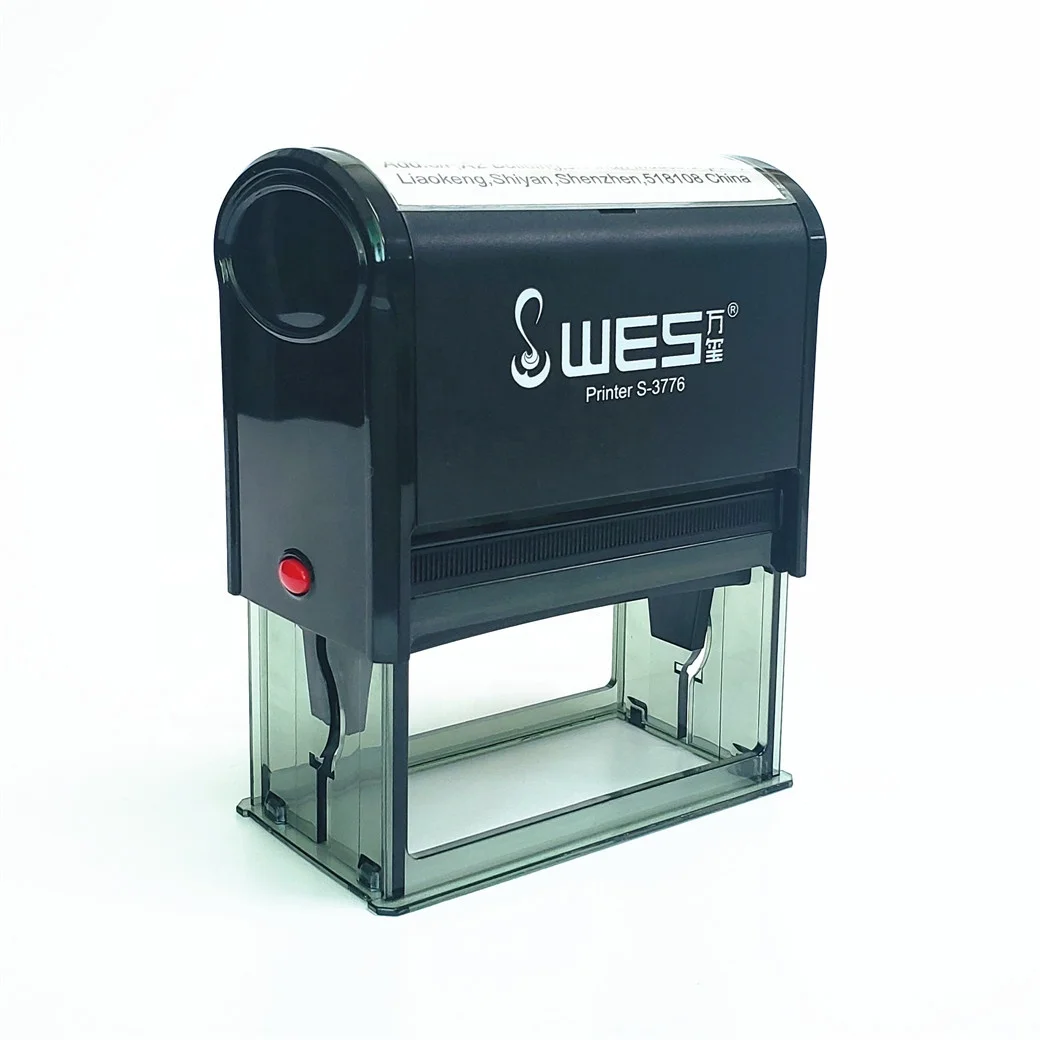 large size sellos self-inking stamp WES S-3776  custom business stamp