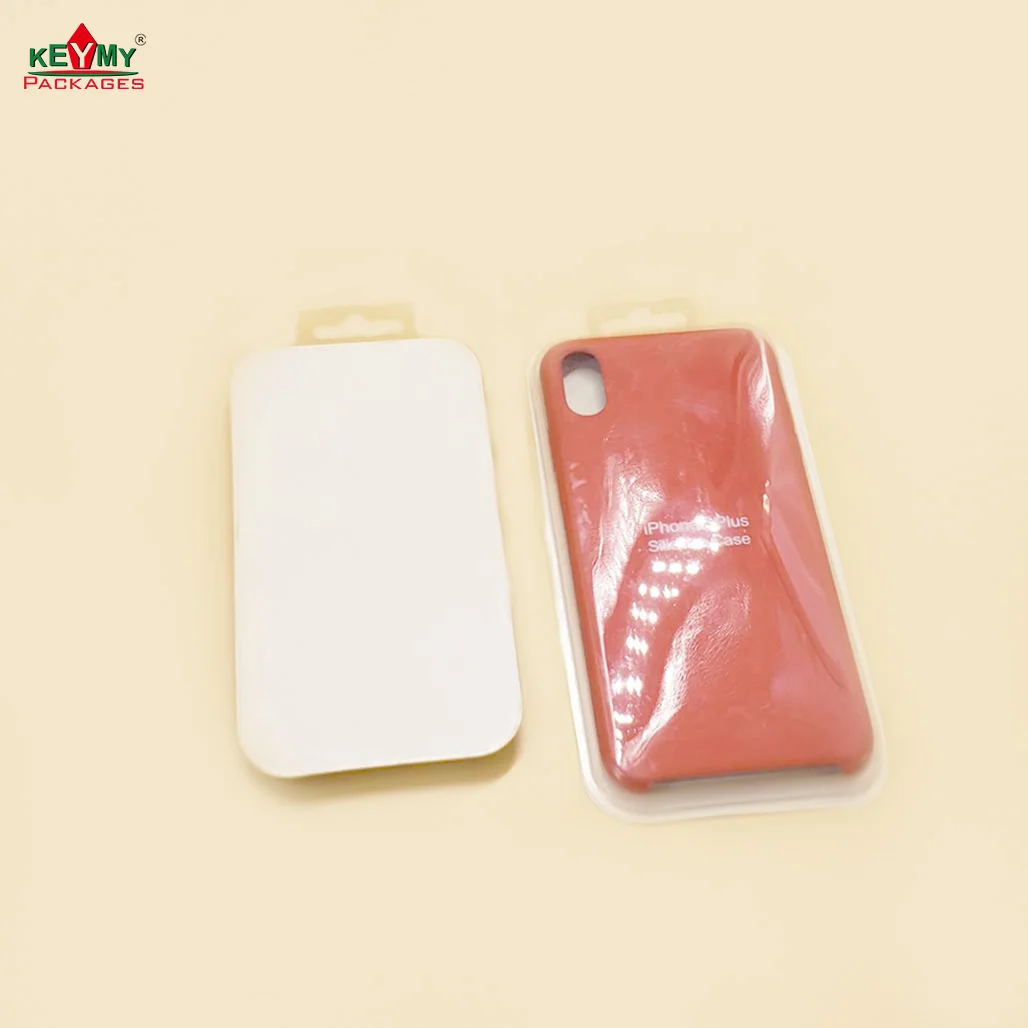 Custom plastic phone case clamshell n Shenzhen, cheap phone case packaging solution CB17
