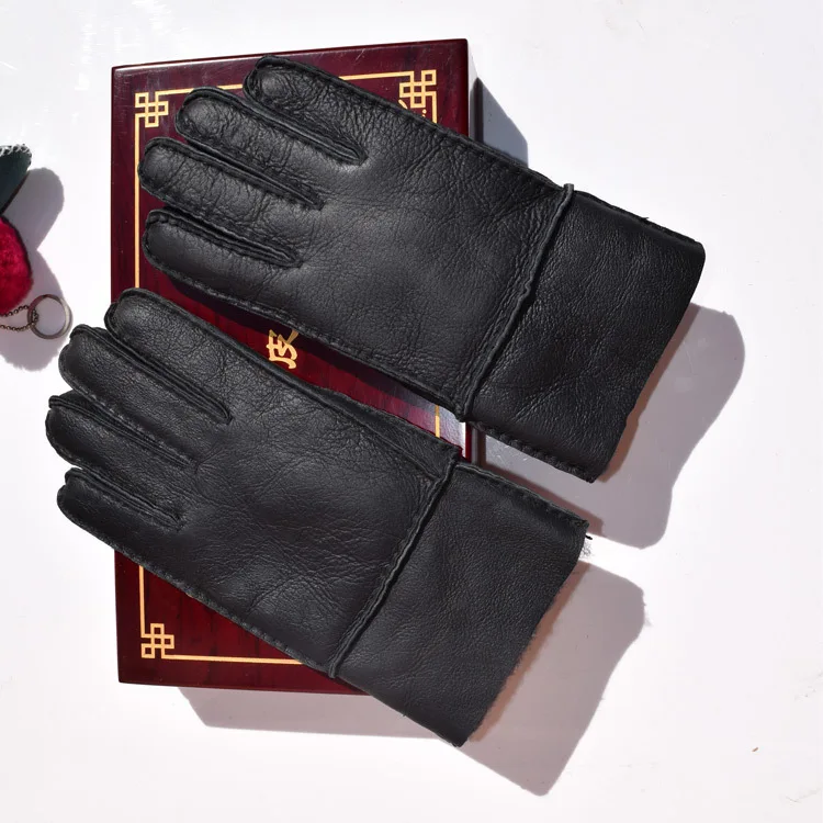 Акция от производителя овчина Мужская зимняя теплая для езды на открытом воздухе оптовая