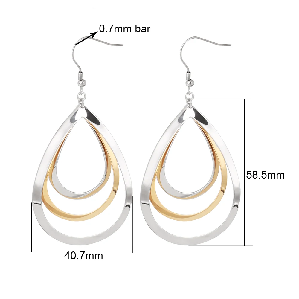 New Arrival Ear Piercing Jewelry Hypoallergenic Irregular Earring Hook Stainless Steel Designer Dangle Drop Earring For Women