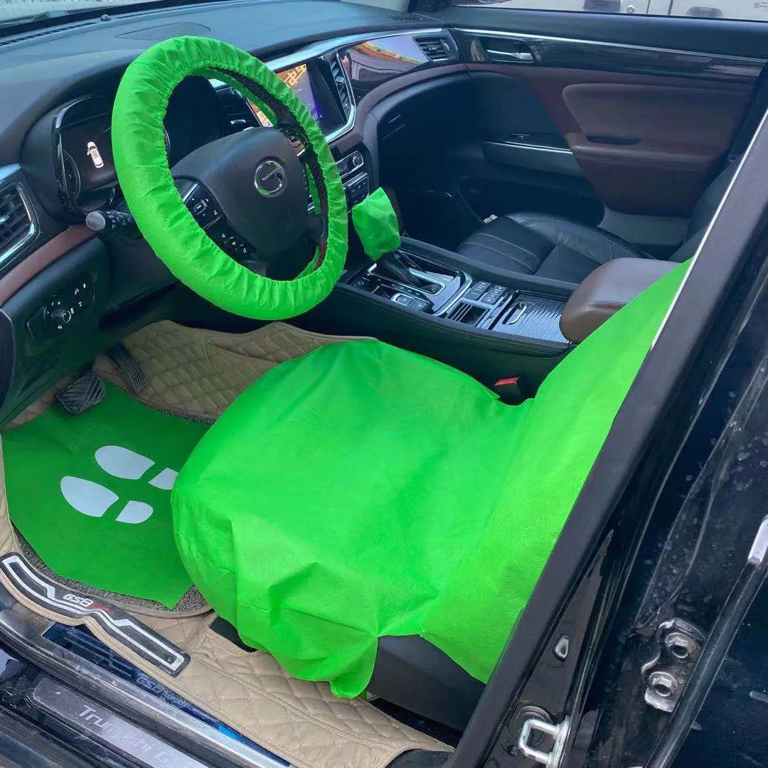 Non woven waterproof Seat cover - Durable Removable Universal Car Bucket Seat Cover - Easy on and Off