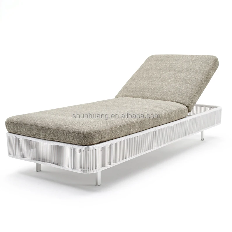 Popular modern aluminum patio beach chair outdoor sun lounger