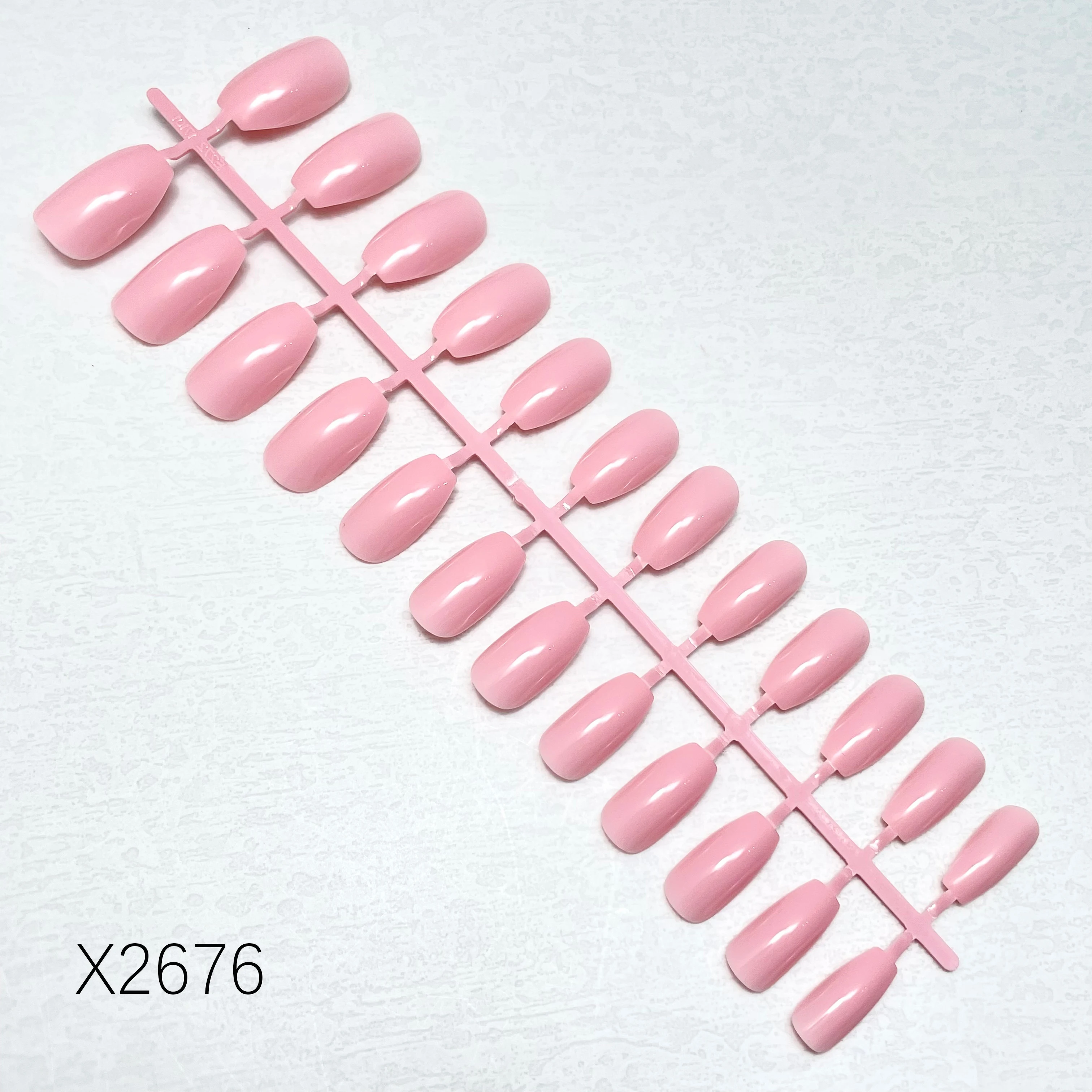 Green Summer Core Color Nail Tip ABS Material Press-On Design for Fingers Wholesale Artificial Nails with Packaging