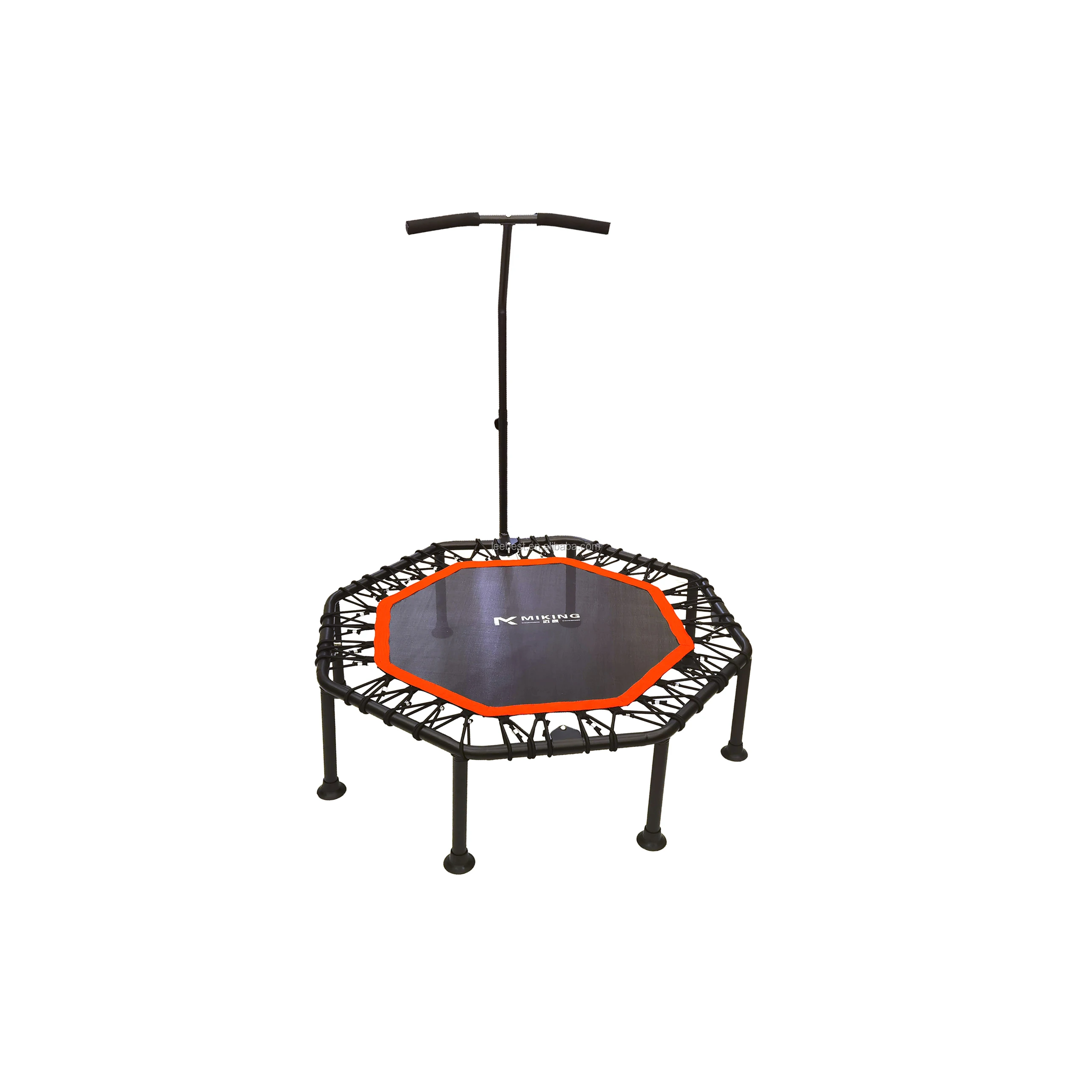 
high quality folding gymnastics fitness trampoline jump with handle indoor for kids 