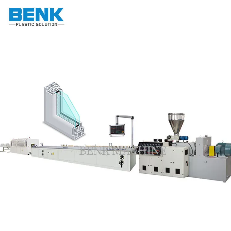 PVC Window Extrusion Machine WPC Wood Plastic Profile Vacuum table high output for WPC Profile Extrusion Line