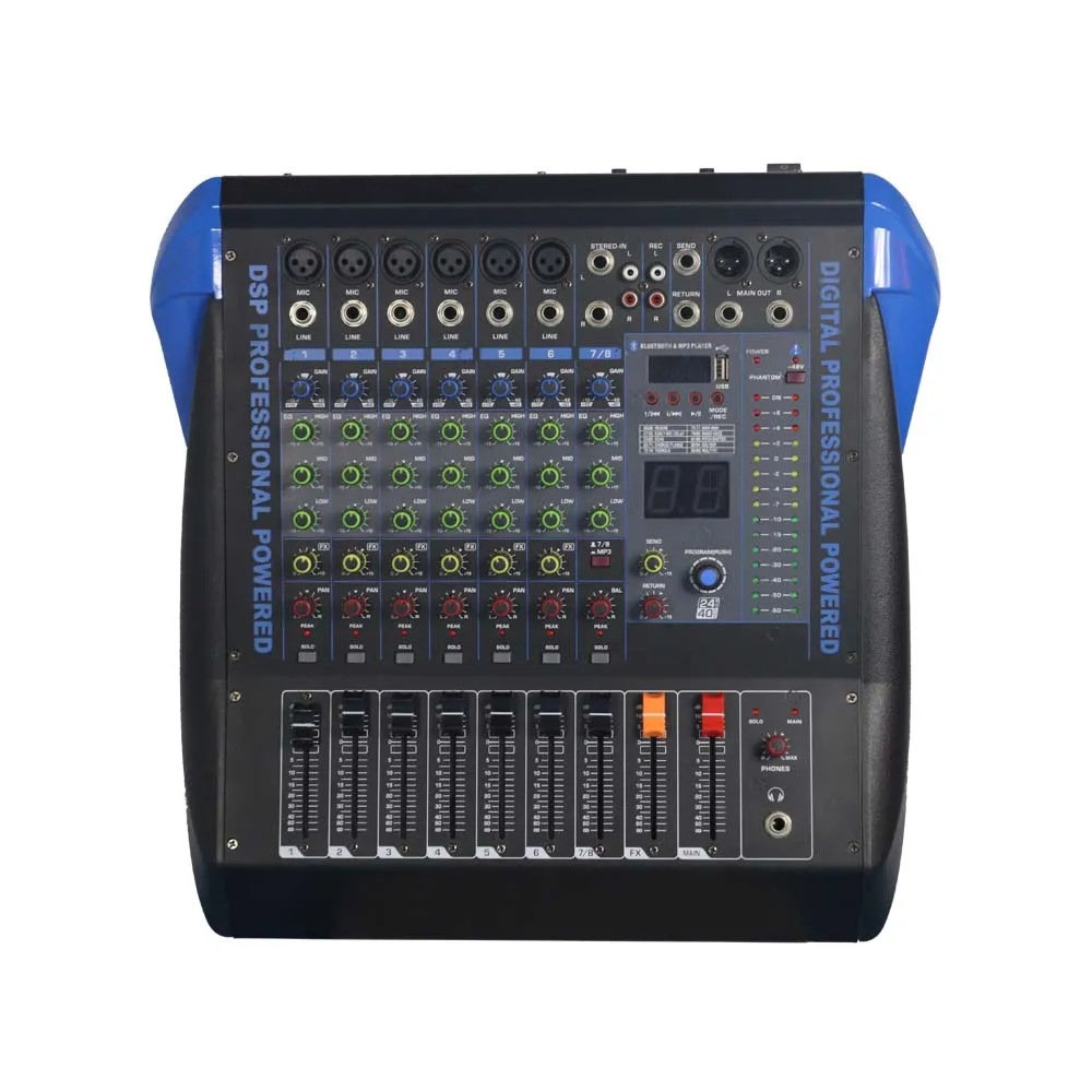 8 channel stereo 99 dsp effects usb interface sound power audio mixer