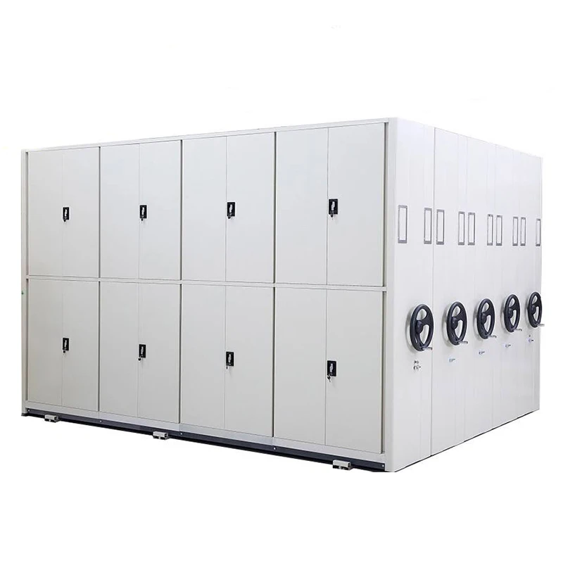 Storage office furniture dynamic mobile compression filing cabinet