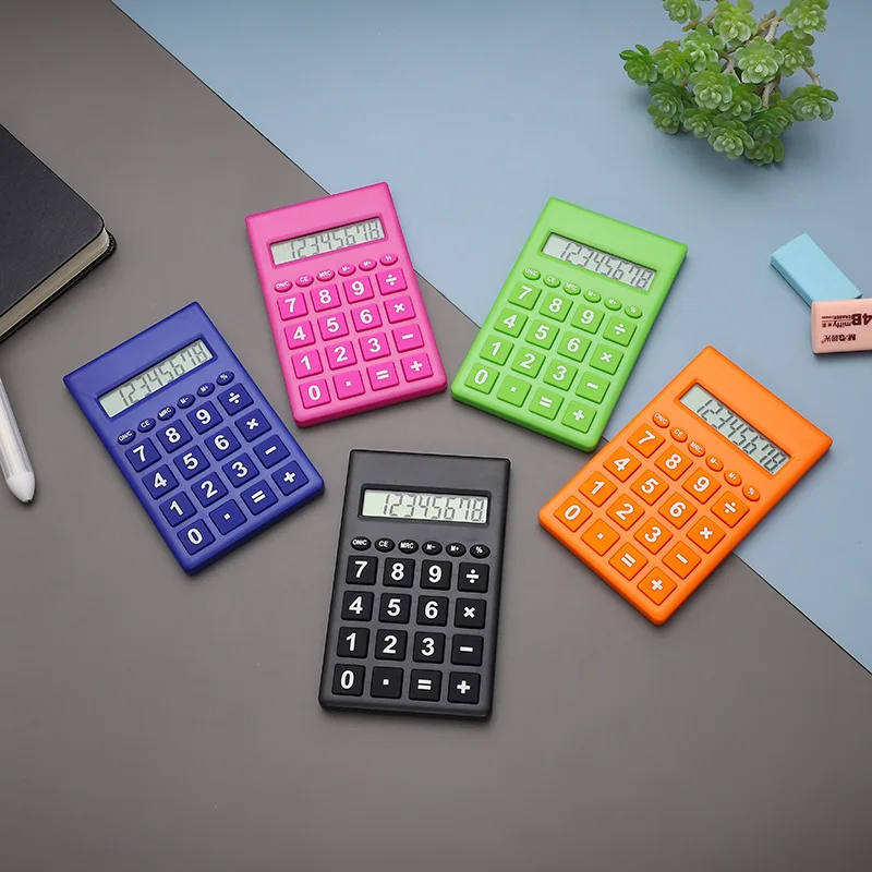 Wholesale Children Mini Electronic 8 Digits LCD Kids Small Pocket promotion gift Calculator