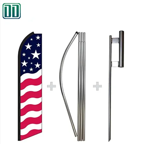 Advertising Flying Wind Custom Printing Feather Flag Banner For Outdoor Promotion