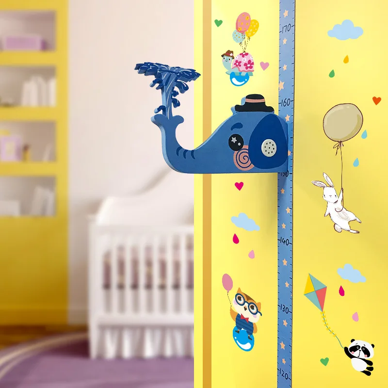 3D Music Height measuring instrument Sticker For KIds Room wholesale