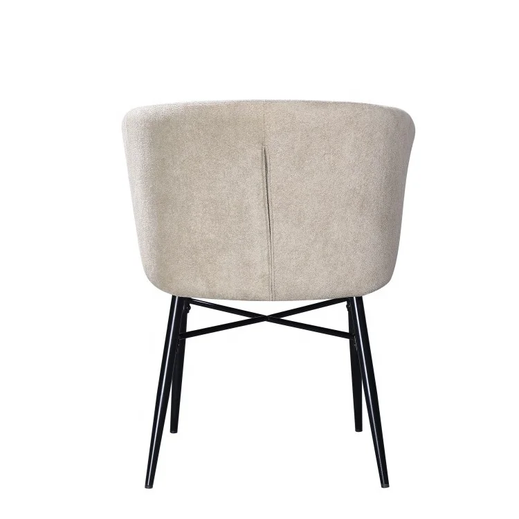 Factory Price Modern Luxury Fabric Dining Furniture With Metal Frame For Kitchen Chair