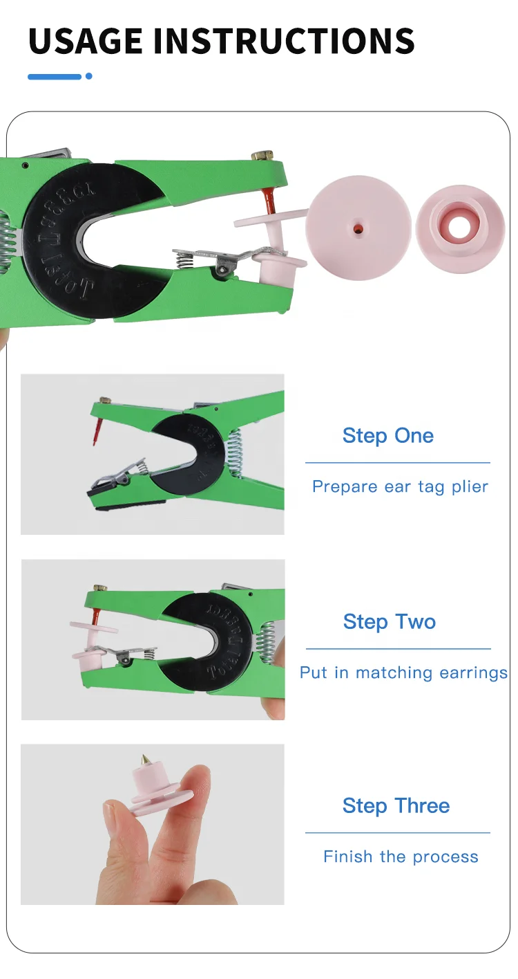 UHF002 Laser Printing TPU Material UHF RFID Strip Pig Sheep Ear Tag For  Farm Livestock Management