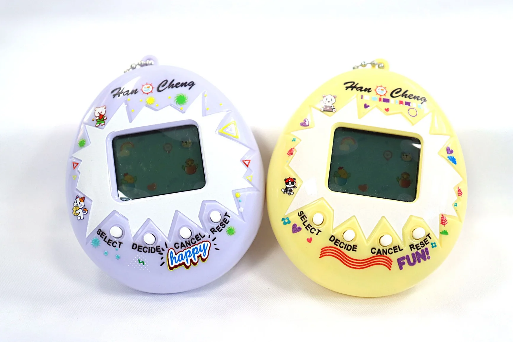 Transparent Electronic Pets Game Tamagotchi Handheld Game Console Toy Virtual Cyber Digital Pet Pixel Funny Gift Play Toy