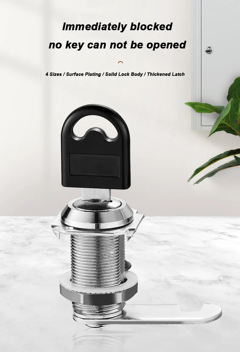 Factory Price Zinc Alloy Drawer Lock Cabinet Cam Lock