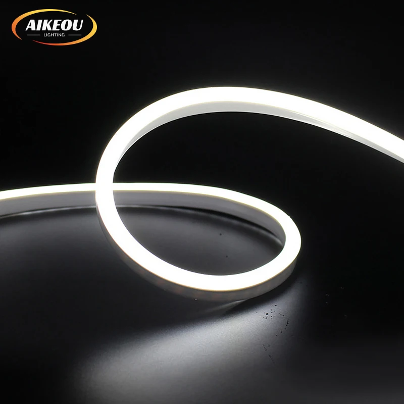 10*10mm Co-extruded Side-illuminated Neon Strip DC24V SMD 2835 120LEDs/m Flexible Silicone Waterproof Silicone Neon Light Strip