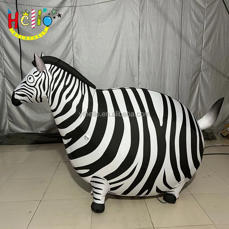 Custom Zoo Yard Decoration Inflatable Animal Inflatable Zebra Model